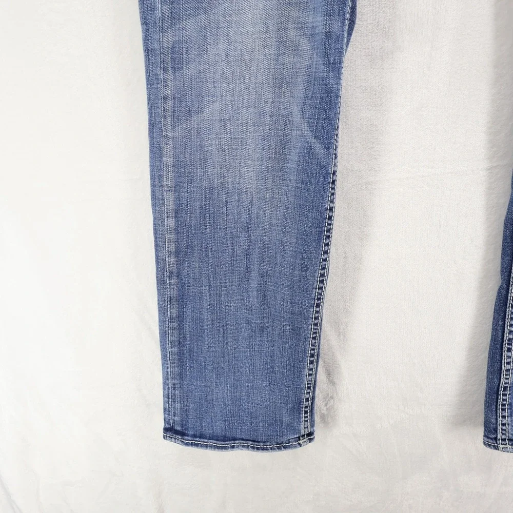 BKE Jake Straight Leg Mens Blue Denim Jeans Size 32R ABP1609